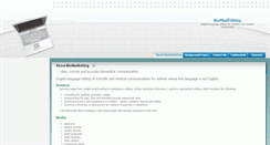 Desktop Screenshot of biomedediting.com