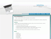 Tablet Screenshot of biomedediting.com